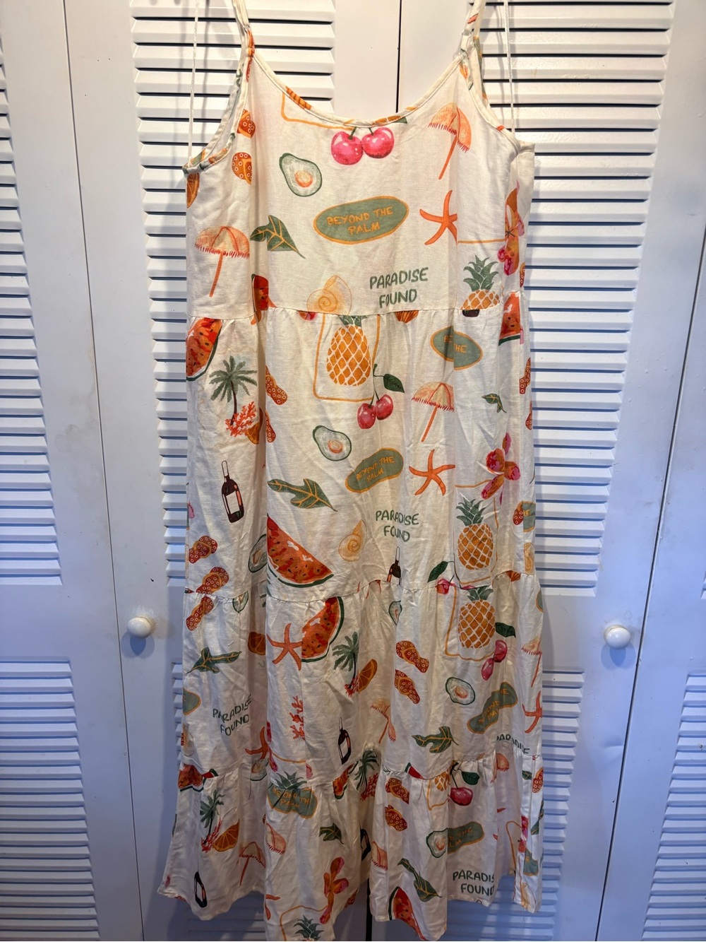 Turks & Caicos Sundress colour Paradise Found with Tropical Prints
